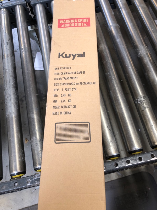 Photo 3 of Kuyal Office Chair Mat for Carpets,Transparent Thick and Sturdy Highly Premium Quality Floor Mats for Low and No Pile Carpeted Floors, with Studs (30" X 48" Rectangle)