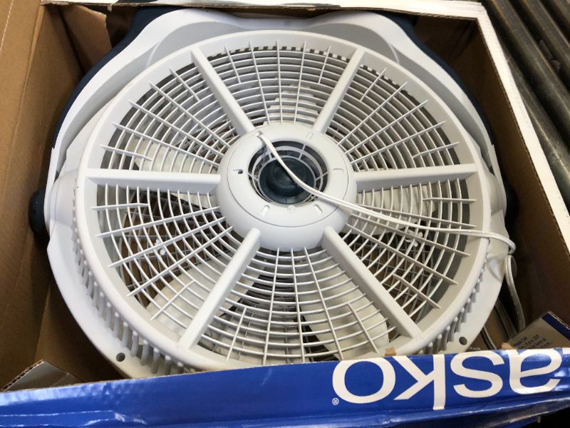Photo 2 of Lasko Wind Machine Air Circulator Floor Fan, 3 Speeds, Pivoting Head for Large Spaces, 20", 3300, White