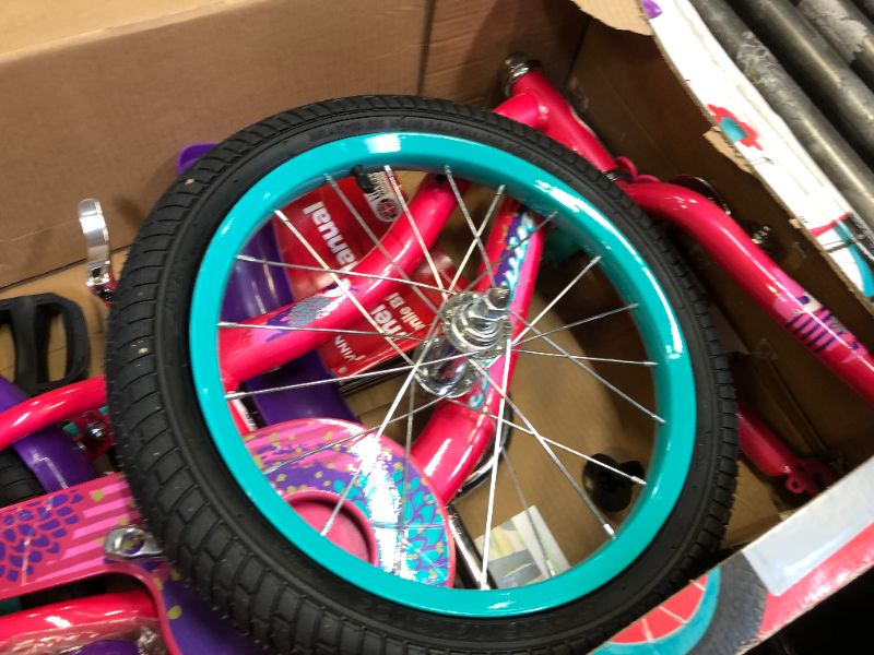 Photo 3 of Schwinn Jasmine Girls Bike with Training Wheels, 16-Inch Wheels, Multiple Colors Pink