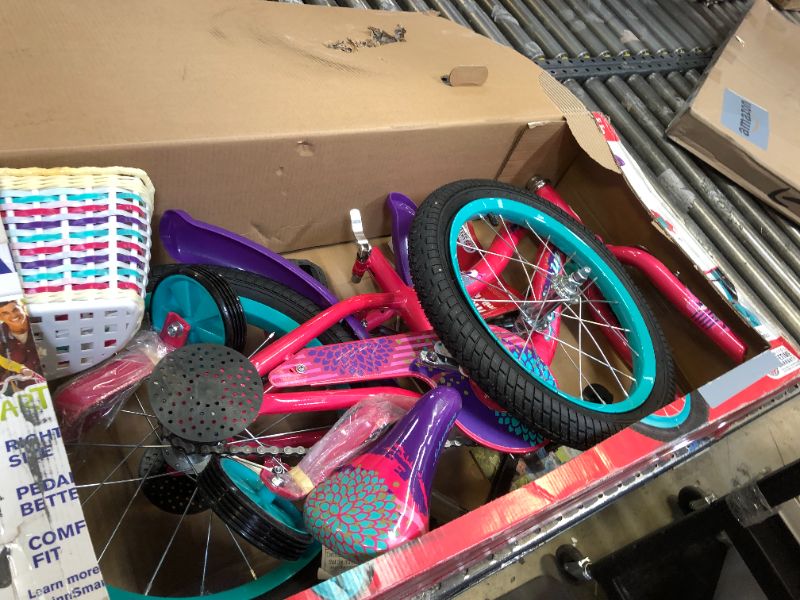 Photo 2 of Schwinn Jasmine Girls Bike with Training Wheels, 16-Inch Wheels, Multiple Colors Pink