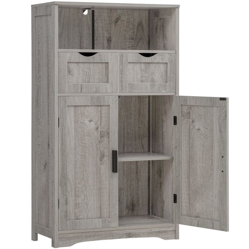 Photo 1 of FANGSUM Large Storage Cabinet, Bathroom Storage Cabinet with 2 Drawers & 2 Shelves
