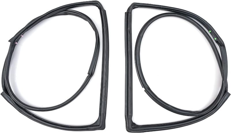 Photo 1 of FOMIUZY Front Full Door Felt Gasket Trim Seal Weatherstrip Kit Compatible with Jeep Wrangler JK 2007-2018 Replaces 12303.21 12303.22 55395274AW 55395275AW (Left Driver and Right Passenger Side, 2Pcs?
