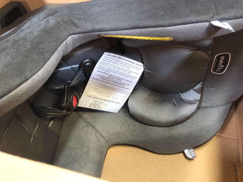 Photo 3 of Evenflo Tribute LX Harness Convertible Car Seat, Solid Print Gray