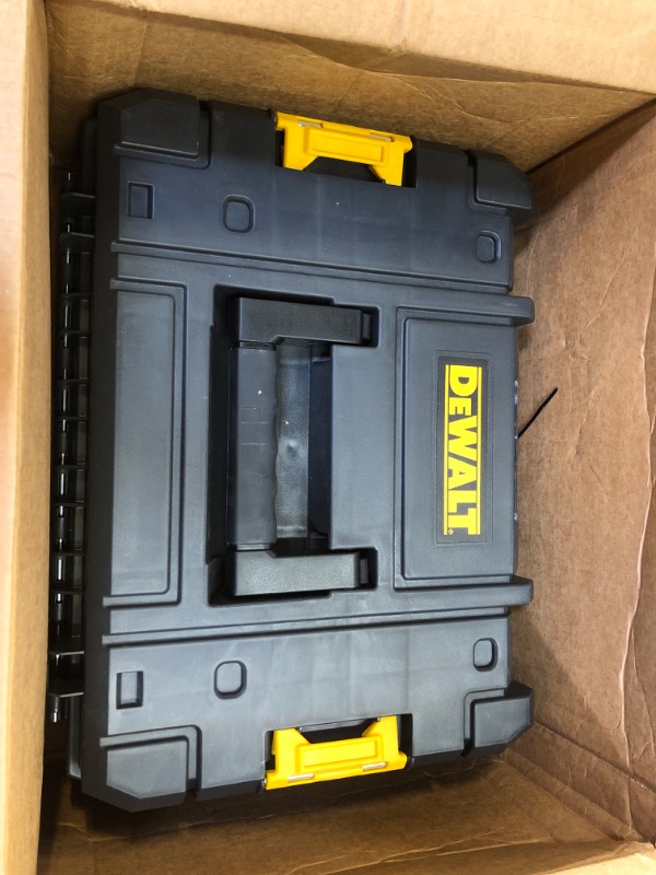 Photo 2 of DEWALT Tool Box, TSTAK II, Flat Top (DWST17807) , Black Flat Top Toolbox