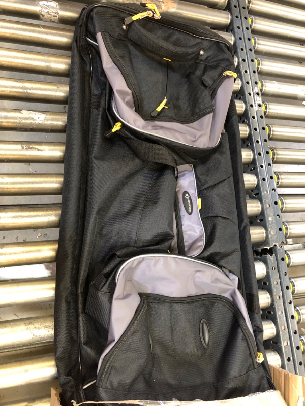 Photo 2 of TPRC Sierra Madre II Upright Rolling Duffel Bag, Black/Gray, 36-Inch
