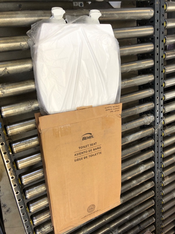 Photo 2 of Bemis 1500EC 390 Lift-Off Wood Elongated Toilet SEAT, Cotton White