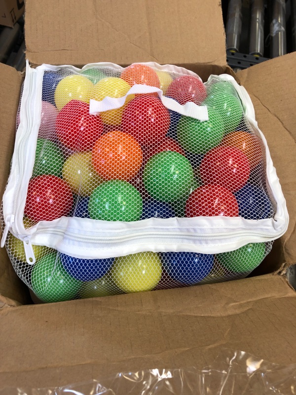 Photo 2 of Click N' Play Ball Pit Balls for Kids, Plastic Refill Balls, 200 Pack, Phthalate and BPA Free, Includes a Reusable Storage Bag with Zipper, Bright Colors, Gift for Toddlers and Kids