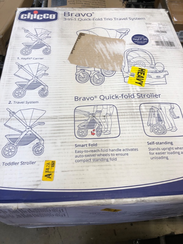 Photo 3 of Chicco Bravo 3-in-1 Quick Fold Travel System - Camden