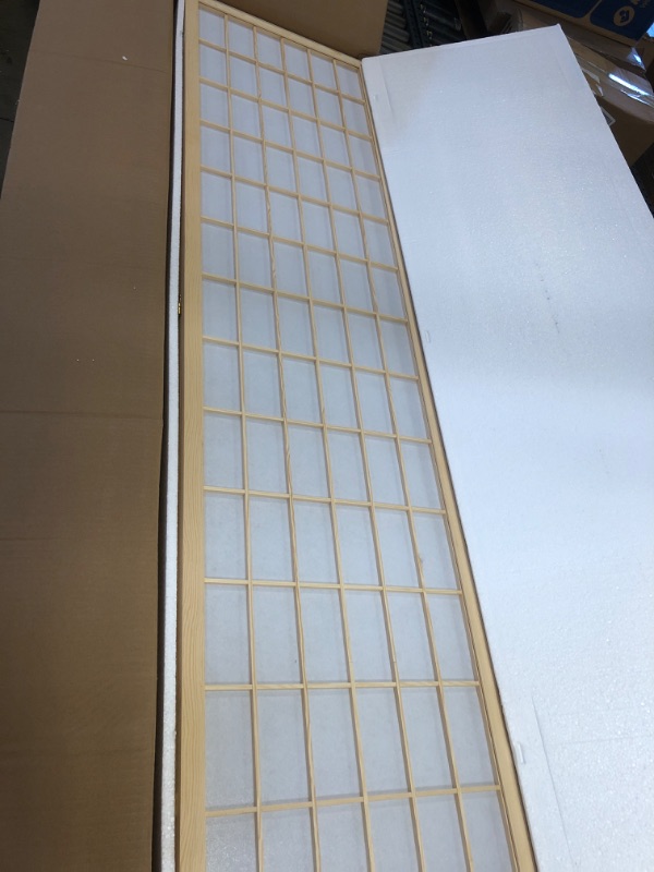 Photo 2 of Salfanre Divider for Room Separation, 6 Panel Room Dividers, Japanese Room Dividers, Shoji Screen, Folding Screen, 5.6 Ft, Natural