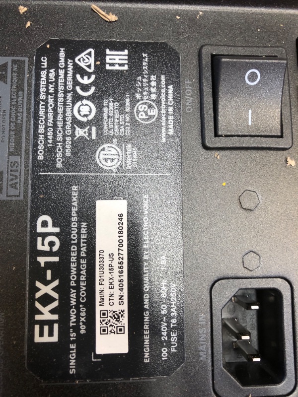 Photo 4 of Electro-Voice EKX-15P 15" Powered 2-Way Speaker