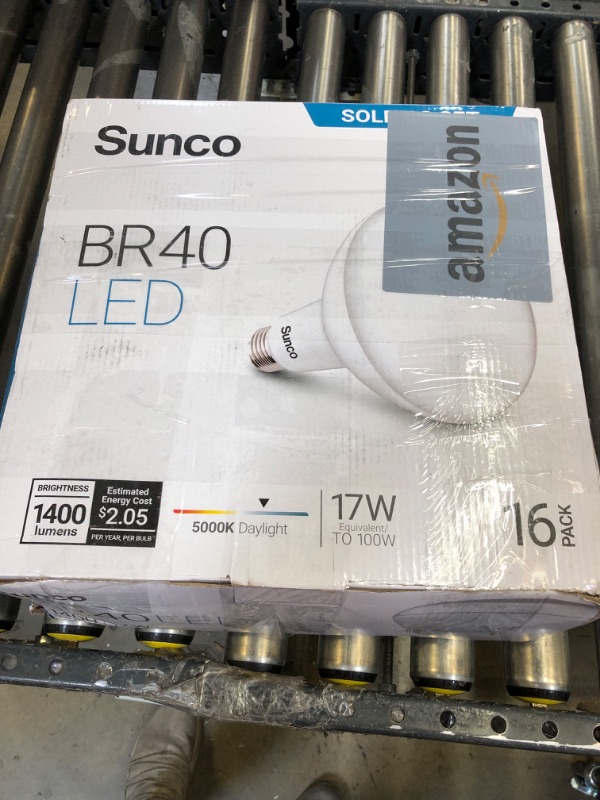 Photo 3 of Sunco Lighting 16 Pack BR40 LED Light Bulbs, Indoor Flood Light, Dimmable, 5000K Daylight, 100W Equivalent 17W, 1400 LM, E26 Base, Recessed Can Light, High Lumen, Flicker-Free - UL & Energy Star