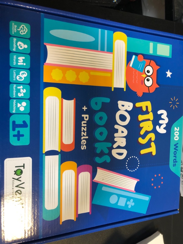 Photo 2 of TOYVENTIVE My First Board Books for Boys - Large Sets for Toddlers Ages 1, 2, 3, Interactive, Montessori Toys for 1, 2, 3 Year Olds with Learning Activities, Birthday Gifts for 1, 2, 3 Years Old Boy Blue