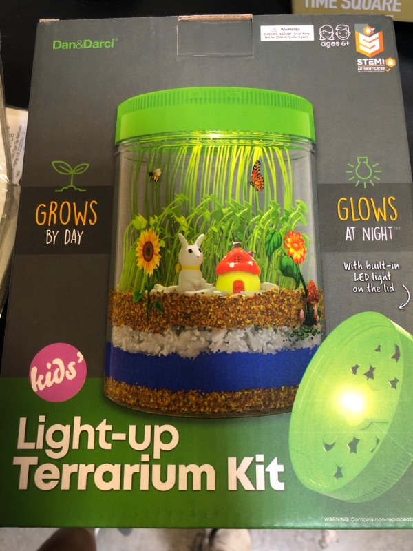 Photo 2 of Light-Up Terrarium Kit for Kids - STEM Activities Science Kits - Gifts for Kids - Educational Kids Christmas Toys for Boys & Girls - Crafts Projects Gift for Ages 4 5 6 7 8-12 Year Old Boy & Girl