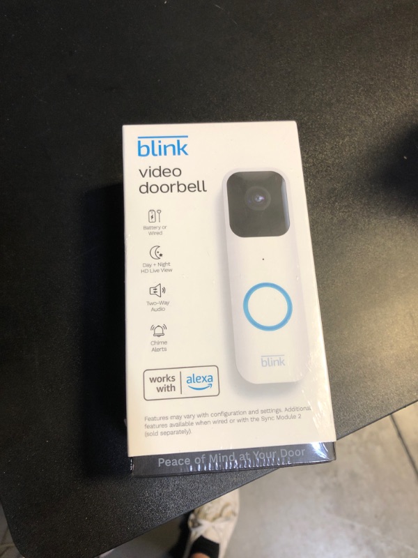 Photo 2 of Blink Video Doorbell - Wired/Wireless - White