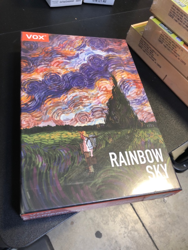 Photo 2 of VOX Classic - Van Gogh Style Rainbow Sky 1000 Piece Jigsaw Puzzle, for Adult and Whole Family, No Dust, Matte Finish, Great Gift for Puzzle Lovers