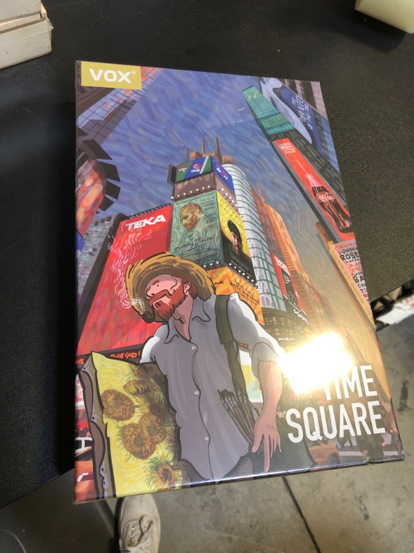 Photo 2 of VOX Puzzles - Van Gogh Style Time Square 1000 Piece Jigsaw Puzzle, for Adult and Whole Family, No Dust, Matte Finish, Great Gift for Puzzle Lovers