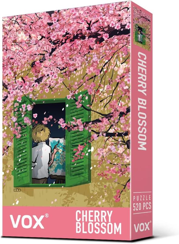 Photo 1 of VOX Classic - Van Gogh Style Cherry Blossom 520 Piece Jigsaw Puzzle, for Adult and Whole Family, No Dust, Matte Finish, Great Gift for Puzzle Lovers
