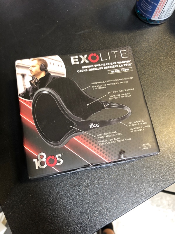 Photo 2 of 180s Unisex Exolite Ear Warmer Black