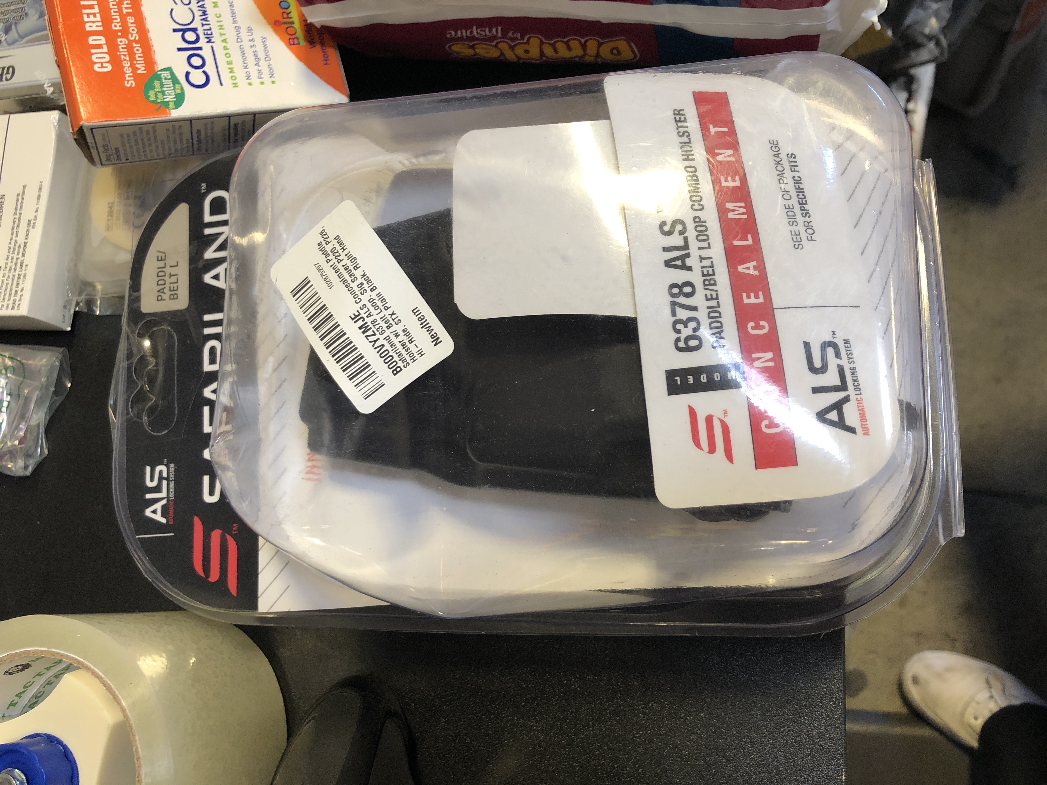 Photo 1 of Safariland 6378 ALS Concealment Paddle Holster w/Belt Loop Black - STX Plain Sig Sauer P225, 3.86" BBL Right