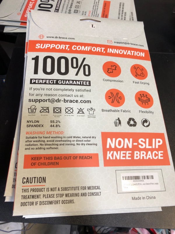 Photo 2 of DR. BRACE ELITE Knee Brace For Knee Pain, Compression Knee Sleeve With Patella Pad For Maximum Knee Support And Fast Recovery For Men And Women-Please Check...

