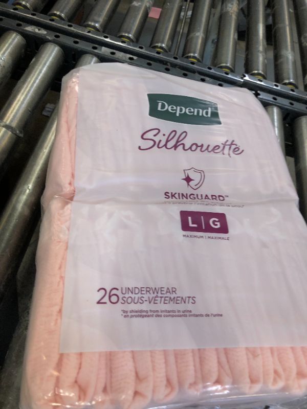 Photo 2 of Depend Silhouette Skinguard Large, pink, 26pc