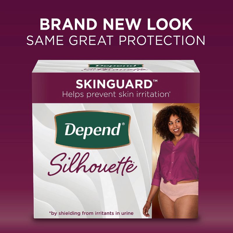 Photo 1 of Depend Silhouette Skinguard Large, pink, 26pc