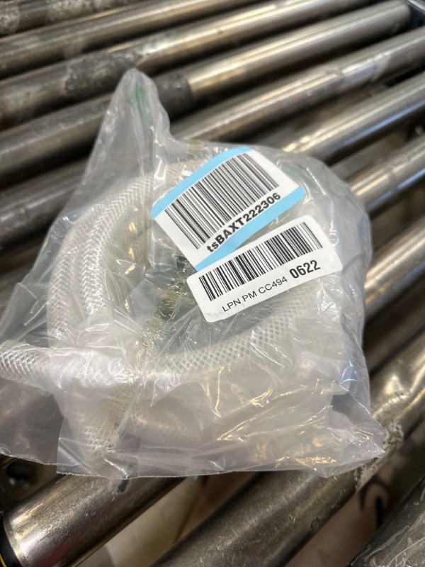 Photo 2 of 1/2" ID x 3/4" OD - 10 Ft High Pressure Braided Clear PVC Vinyl Tubing Flexible Vinyl Tube, Heavy Duty Reinforced Vinyl Hose Tubing, BPA Free and Non Toxic 1/2" I.D. 10 Feet