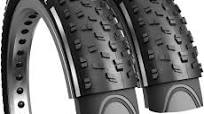 Photo 1 of Fincci Pair 26x4.0 Fat Bike Tires 100-559 Foldable Fat Tires for Road Mountain MTB Mud Dirt Offroad Bike Bicycle - Pack of 2