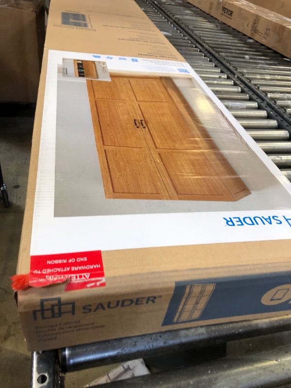 Photo 1 of Sauder Storage Cabinet, Highland Oak Finish & Storage Cabinet, Highland Oak Finish
