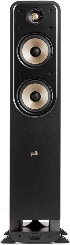 Photo 1 of Polk Audio Signature Elite ES55 Tower Speaker - Hi-Res Audio Certified and Dolby Atmos & DTS:X Compatible, 1" Tweeter & (2) 6.5" Woofers, Polk Power Port Technology for Effortless Bass, Stunning Black
