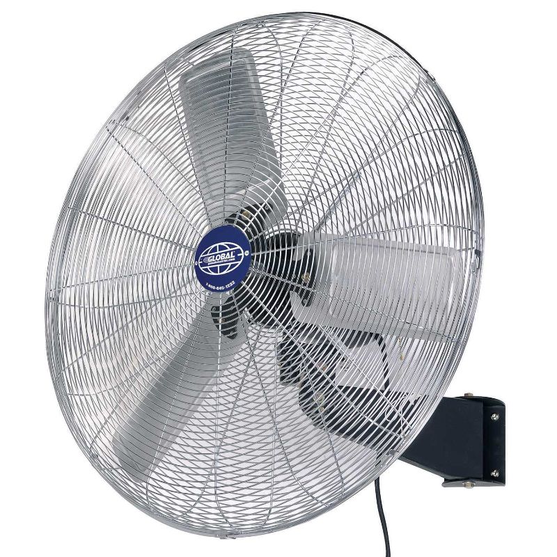 Photo 1 of Global Industrial Deluxe Oscillating Wall Mount Fan, 30" Diameter, 1/2HP, 10,000CFM
