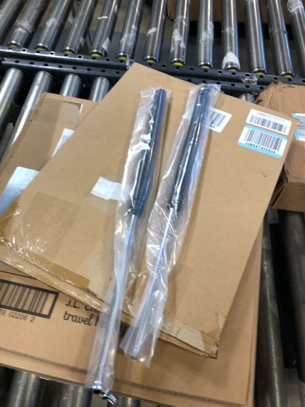 Photo 1 of 20 inch 150 LB Gas Prop Struts Shocks, 20" 150lbs Lift-Support Springs with L-Type Mounting Brackets for Heavy Duty RV Bed Murphy Bed Tool Box Floor Hatch Window (Suitable Support Weight: 130-165lbs)