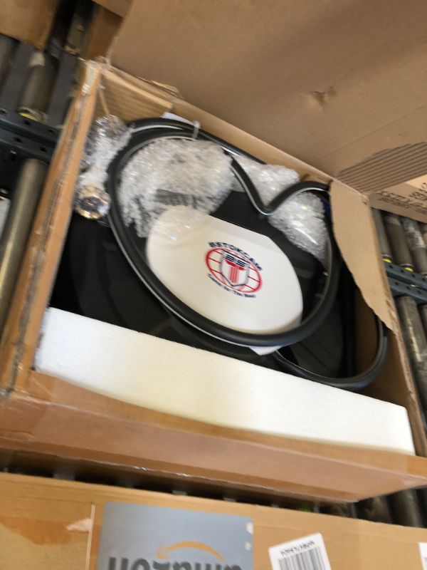 Photo 1 of Retractable Garden Hose Reel by BSTOKCAM, 1/2" x 66ft Hybrid Rubber Hose, Water Hose Reels Automatic Rewind Storage, 10 Patterns Nozzle Included… 1/2" Hose