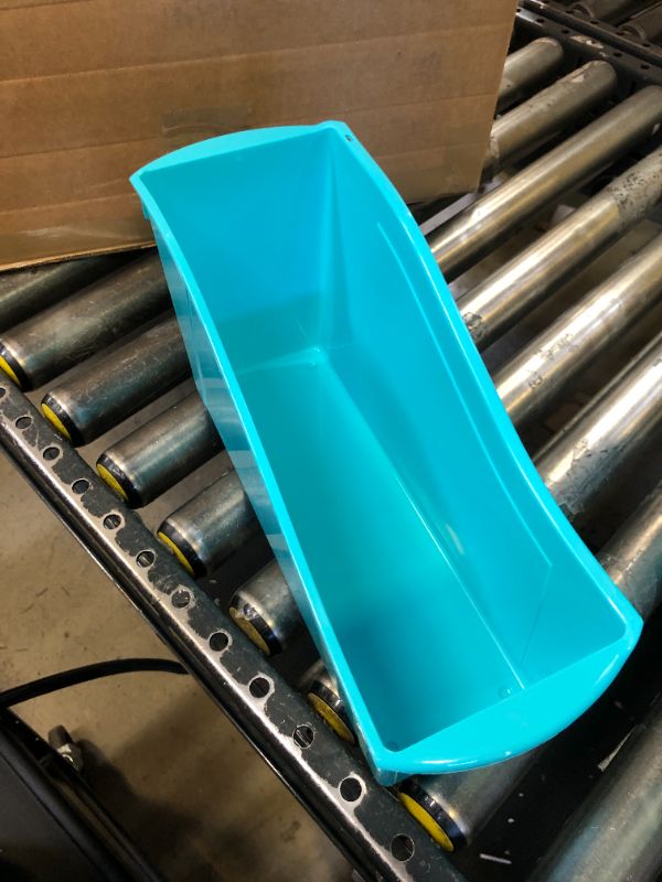 Photo 1 of Turquoise blue plastic file bin storage 