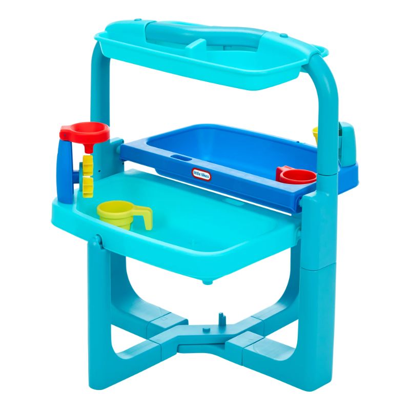 Photo 1 of Little Tikes Easy Store Outdoor Folding Water Play Table with Accessories for Kids, Children, Boys & Girls 3+ Years, Mutlicolor
