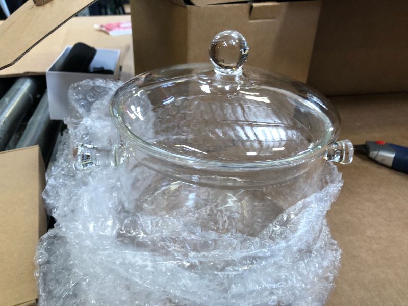 Photo 1 of Clear glass container - small
