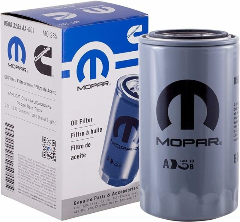 Photo 1 of Mopar Engine Oil Filter Cummins Diesel 5083285AA 1989-2018 Dodge Ram 5.9L 6.7L
