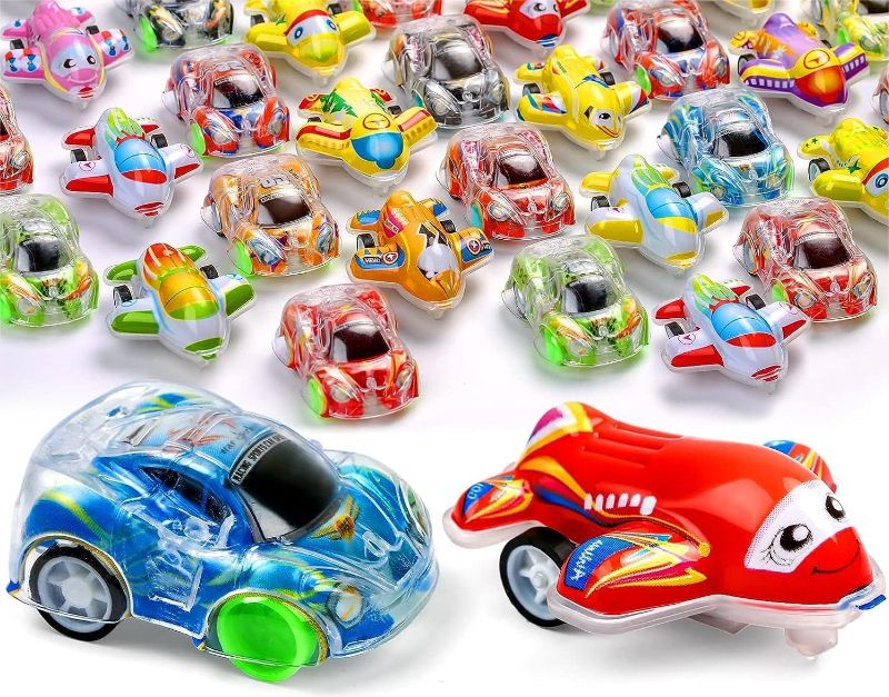 Photo 1 of 50 Pcs Toy Cars Mini Pull Back Cars, Small Racing Car Carnival Prizes Classroom Rewards, Party Favors for Kids, Pinata Stocking Goodie Bag Stuffers Birthday Toys for Toddler Girls Boys
