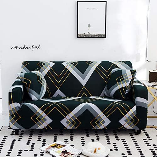 Photo 1 of Printed Sofa Cover Stretch Couch Covers Set Patterned Loveseat Slipcovers for 2 Seater Cushion Couch Love Seat (CLLG, 2 Seater/Loveseat)
