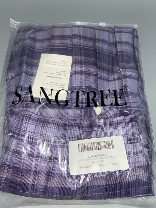 Photo 3 of Size 11-12Y SANGTREE Women's Pleated Mini Skirt with Comfy Casual Stretchy Band Skater Skirt, US XS - US 4XL
