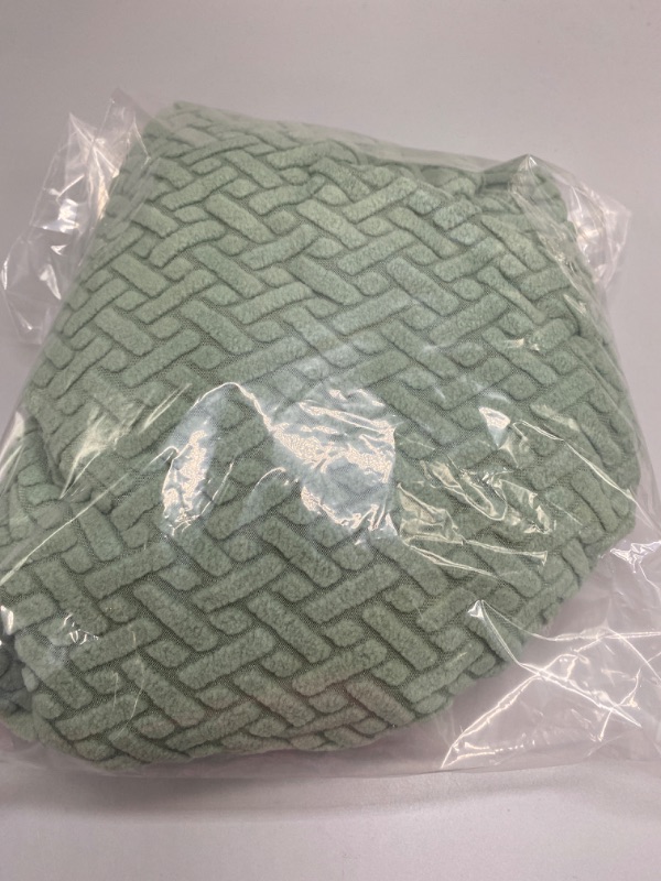 Photo 3 of 1pcs  New Wear-Resistant Universal Sofa Cover, Stretch Couch Cushion Slipcovers Replacement, Anti-Slip L Shape Sofa Covers, Chaise Lounge Sofa Slipcover (Weave Green,M Back Cover)
