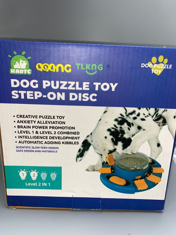 Photo 3 of Dog Puzzle Toy Dogs Brain Stimulation Mentally Stimulating Toys Beginner Puppy Treat Food Feeder Dispenser Advanced Level 2 in 1 Interactive Games for Small/Medium/Large Aggressive Chewer Gift B
