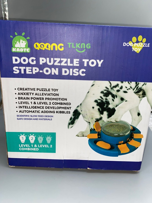 Photo 4 of Dog Puzzle Toy Dogs Brain Stimulation Mentally Stimulating Toys Beginner Puppy Treat Food Feeder Dispenser Advanced Level 2 in 1 Interactive Games for Small/Medium/Large Aggressive Chewer Gift B
