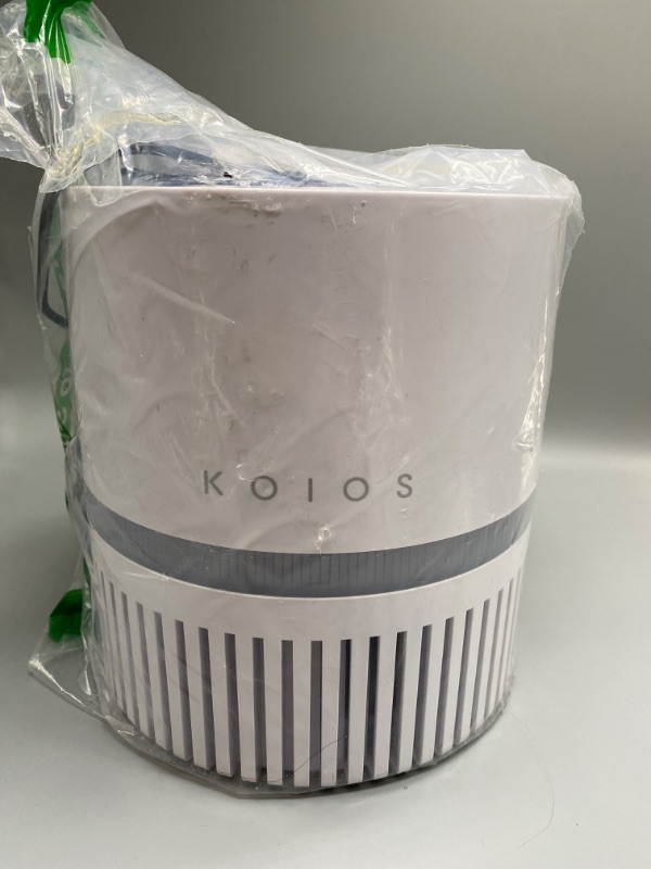 Photo 4 of Koios Air Purifier for Large Room With High CARD Rate, Portable Desktop Air Purifier With H13 True HEPA Filter and 3 Modes for Travelling Small Room, Bedroom, Home,Office
