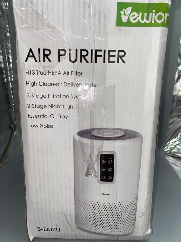 Photo 3 of Air Purifiers for Home Large Room with Night Light up to 1076ft², VEWIOR H13 True HEPA Air Cleaner with Fragrance Sponge, Sleep Mode, Timer, Speed, Lock, for Wildfire Smoke Pet Dust Pollen Odor
