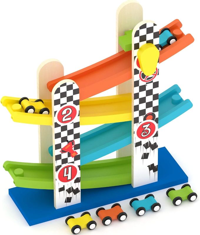 Photo 1 of Double Ramp Race - Wooden Toy (AC6653)
