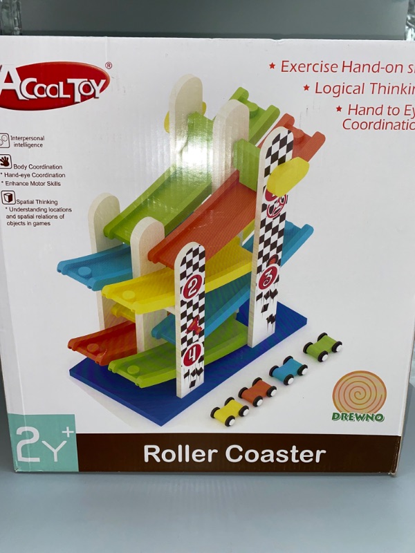 Photo 3 of Double Ramp Race - Wooden Toy (AC6653)
