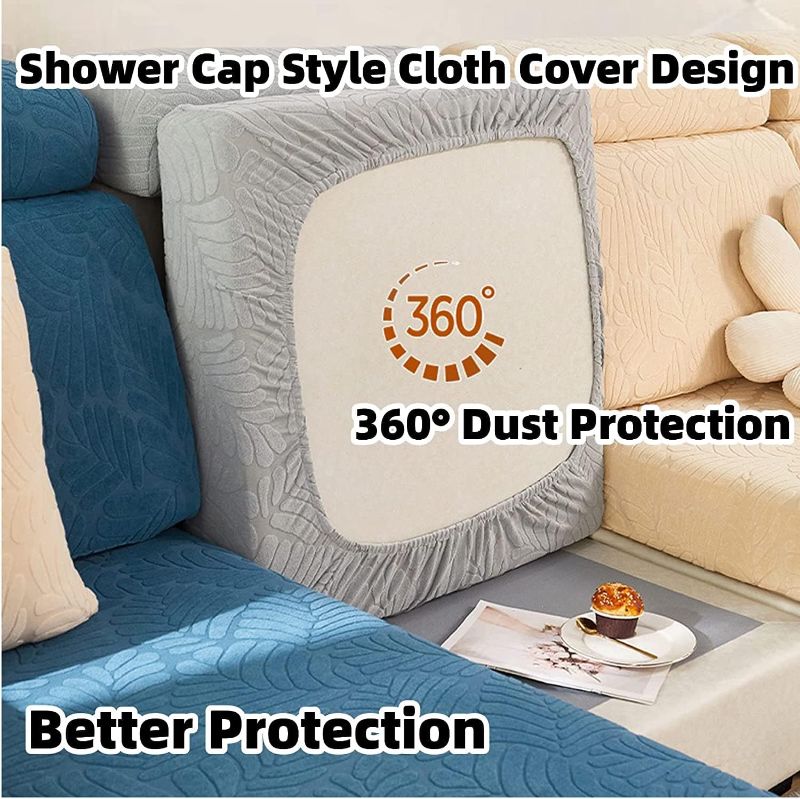 Photo 3 of 1 pcs Magic Sofa Covers Magic Sofa Couch Covers 2023 New Wear-Resistant Universal Sofa Cover Stretch for Sectional Slipcovers (Texture-Gray,Large Single Seat Cover)
