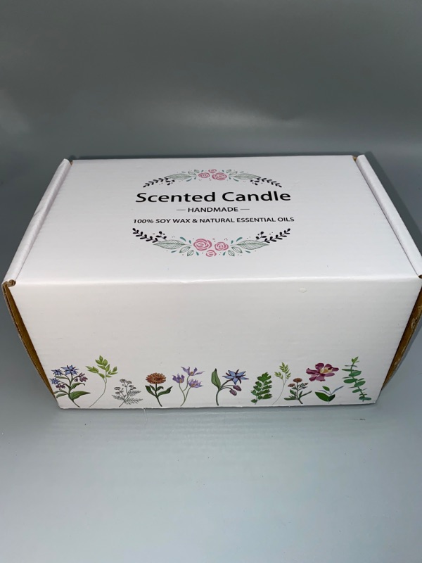 Photo 4 of 2 Pack Scented Candles, Gift for New Home Vanilla + Gardenia, Scented Jar Candle -Natural Aromatherapy Scented Candles, Long Lasting Soy Wax Candle, Festive,Stress Relief, Decor Aromatherapy Candles
