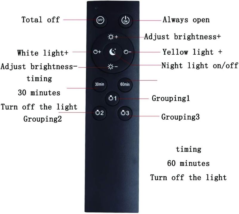 Photo 2 of LED Intelligent Remote Control Bulb, Timed Off 12WE27 Two-Color Stepless Dimming Bulb
